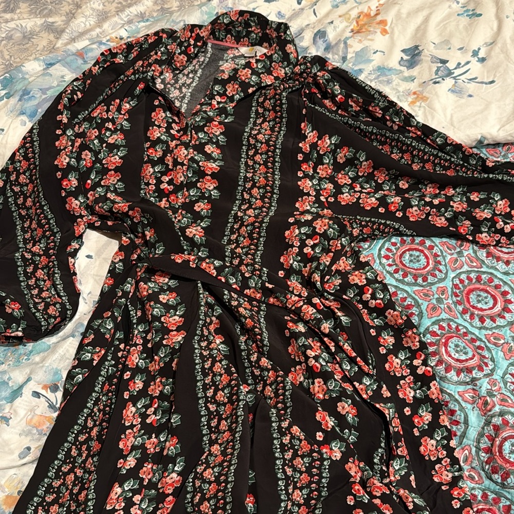 Boden Black and Pink Long Sleeve Sundress - Picture 6 of 6